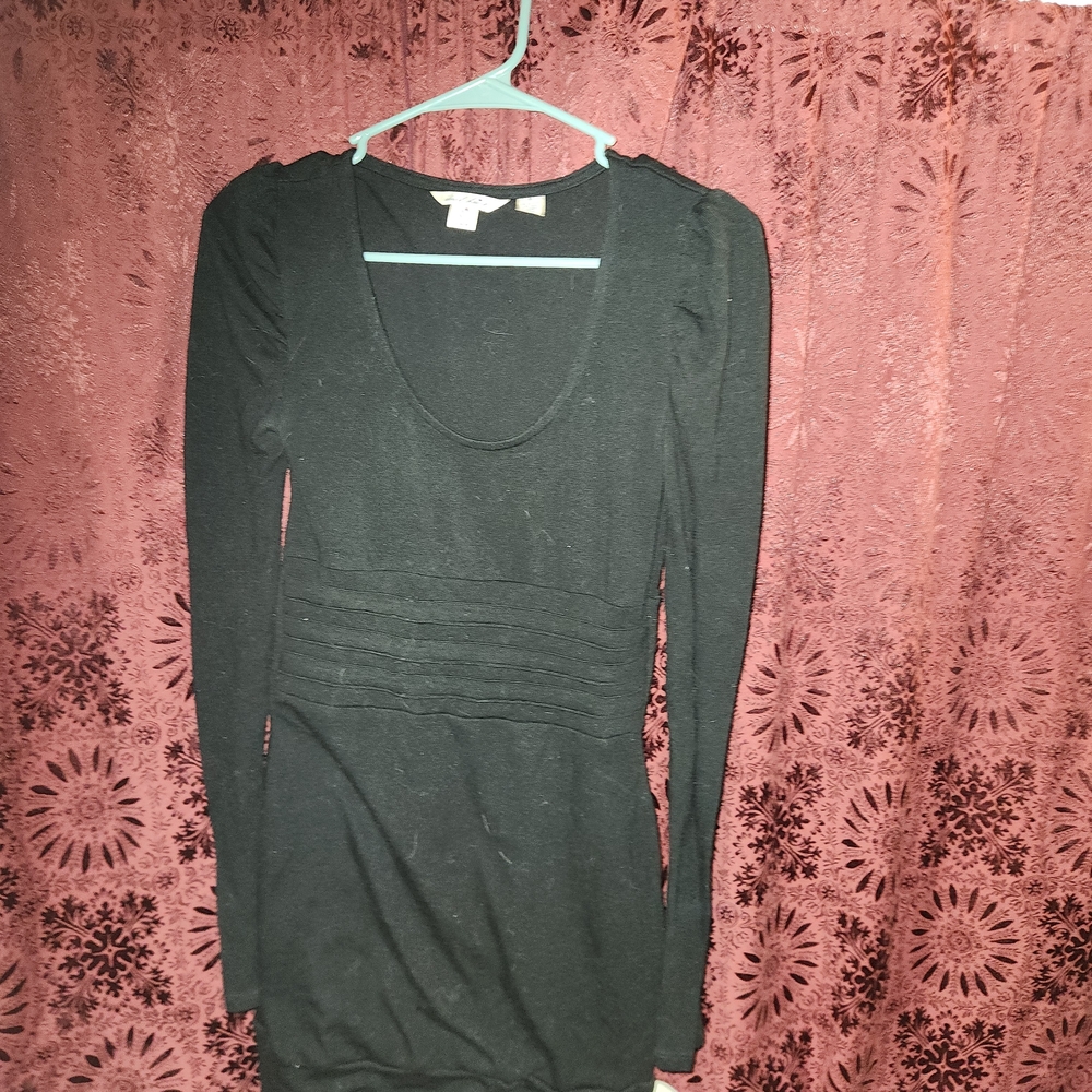Black Mini Sweater Dress